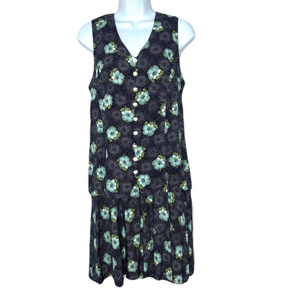 Caroline Wells Floral Sleeveless One Piece Romper